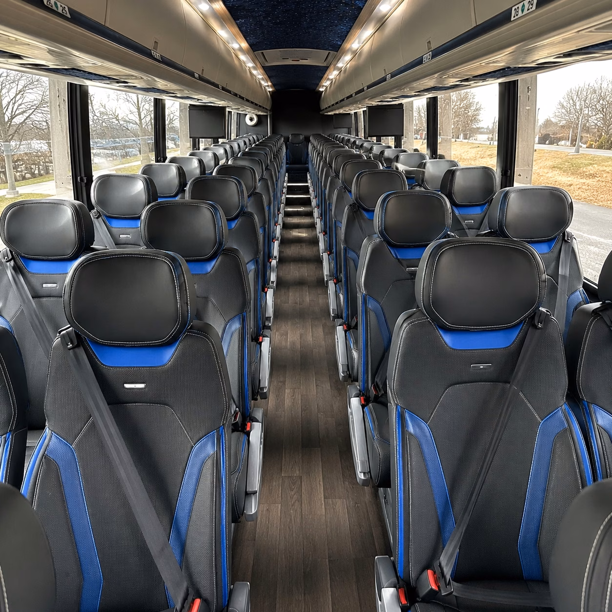 bellevue charter bus interior gallery