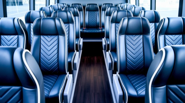 bellevue 18 passenger minibus inside