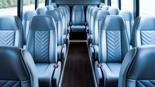 bellevue 28 passenger minibus inside