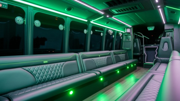 bellevue sprinter limo rental interior